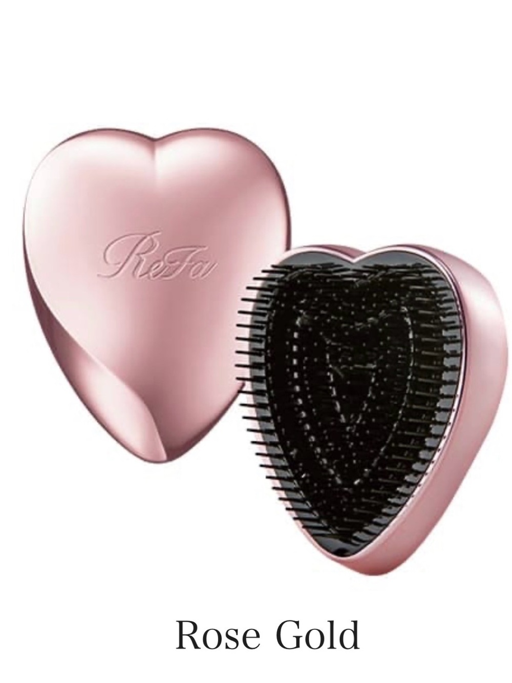 ReFa Heart-Shaped Brush in Rose Gold
